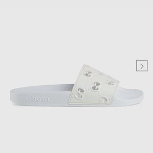 Women's rubber GG slide sandal